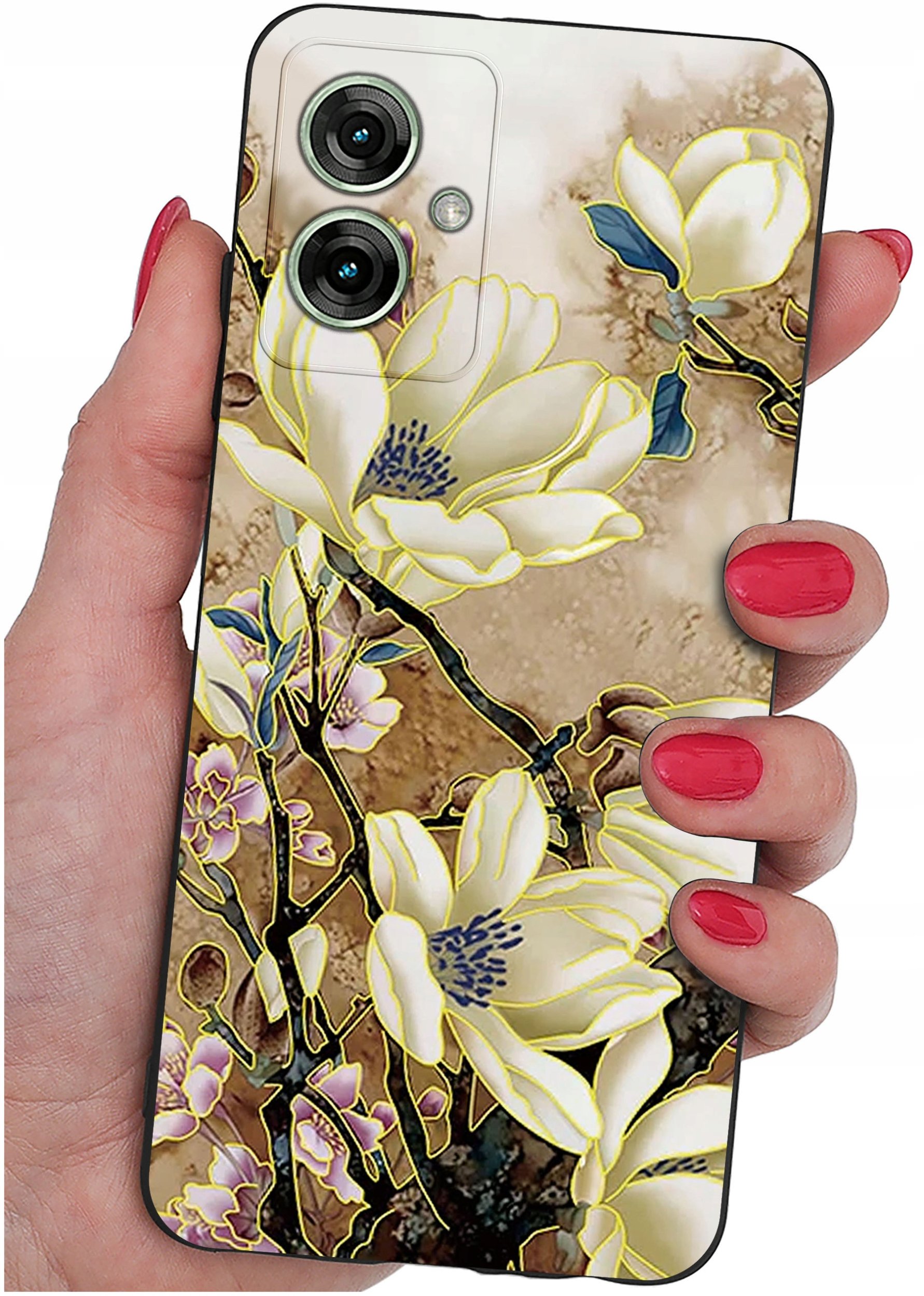 Etui do Motorola Moto G55 5G WZORY |SILIKONOWE MATT CASE + SZKŁO 9H