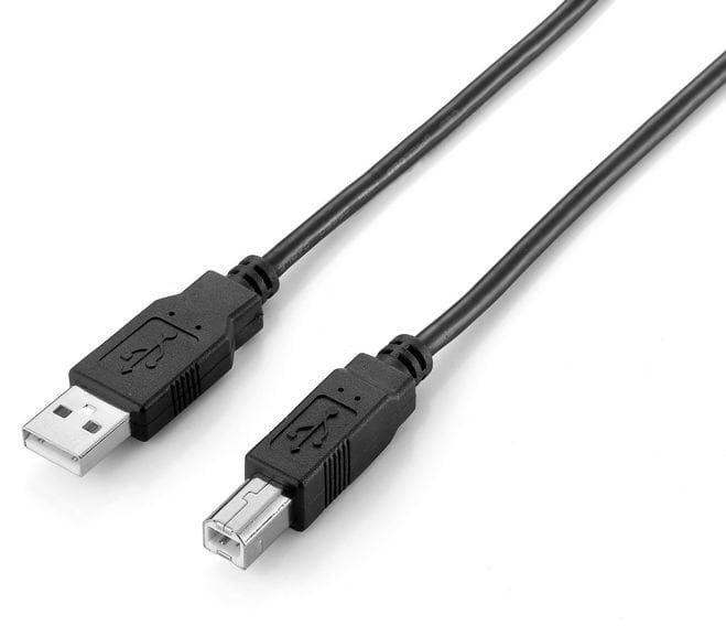 Kabel USB Equip USB-A - USB-B 2 m Czarny (128864)