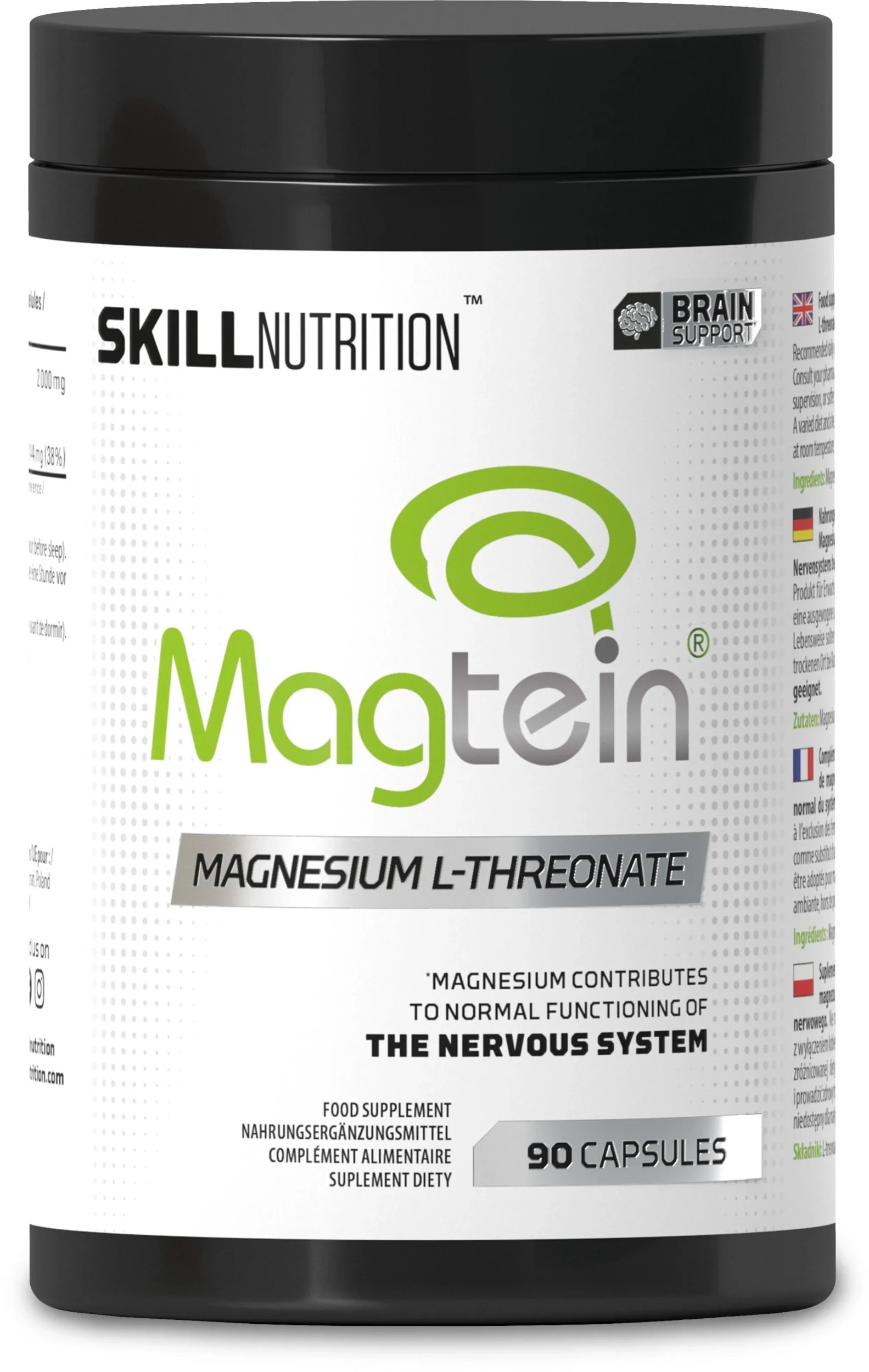 Skill Nutrition - Magtein, 90 kapsułek