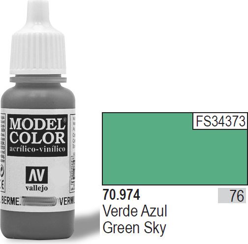 Vallejo Farba Nr76 Green Sky Matt 17ml - 70974