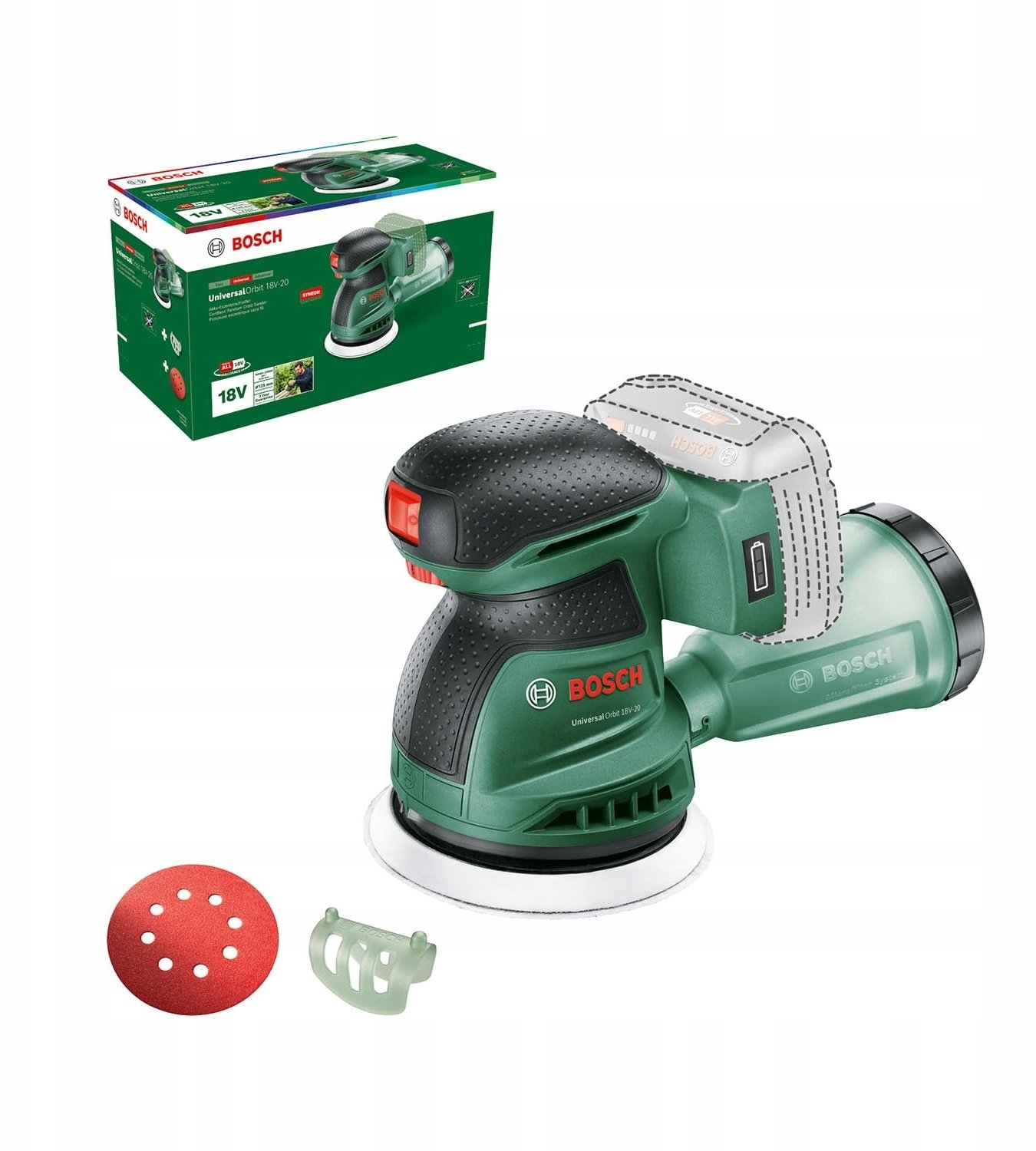 Szlifierka Bosch UniversalOrbit 18V-2 Szlifierka ekscentryczna