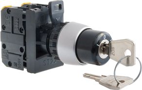 Spamel Przełącznik 3 położeniowy klucz 22mm czarny 1Z (ST22-SAAA-10)