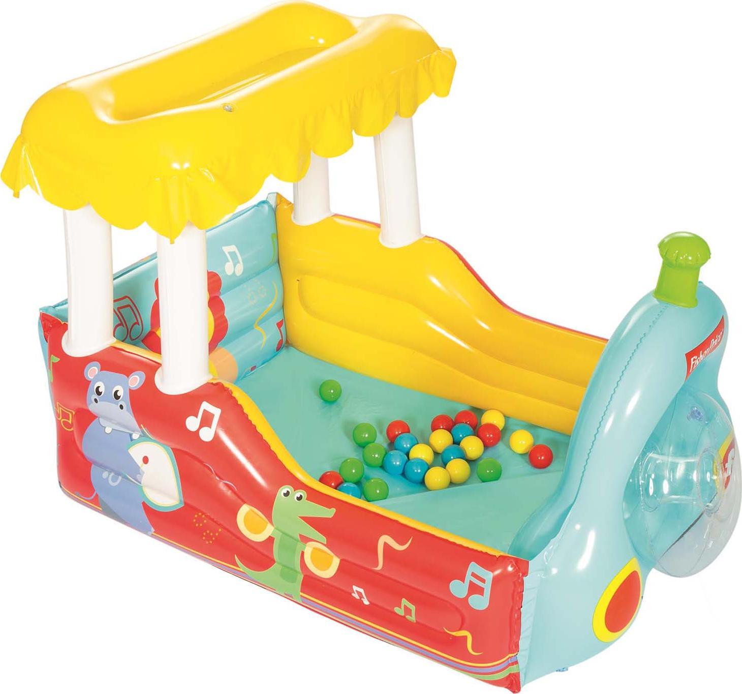 Bestway Dmuchany Pociąg Z Piłkami 132cm x 94cm x 89cm