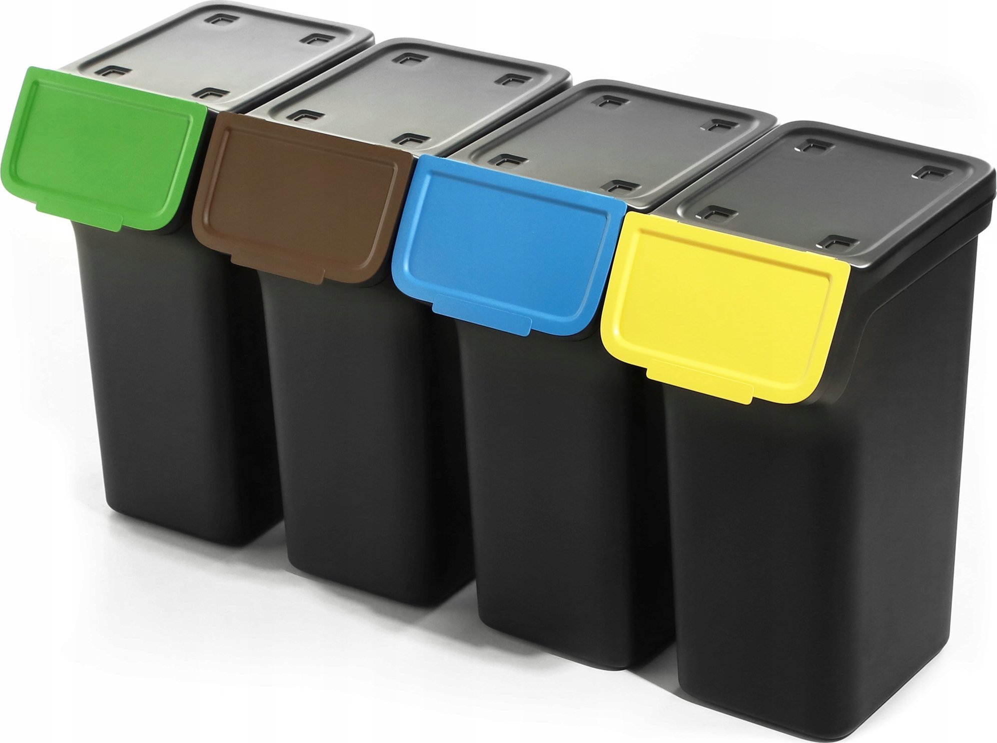 Kosz na śmieci Kadax Kosz STACKBOX 4x25L czarny