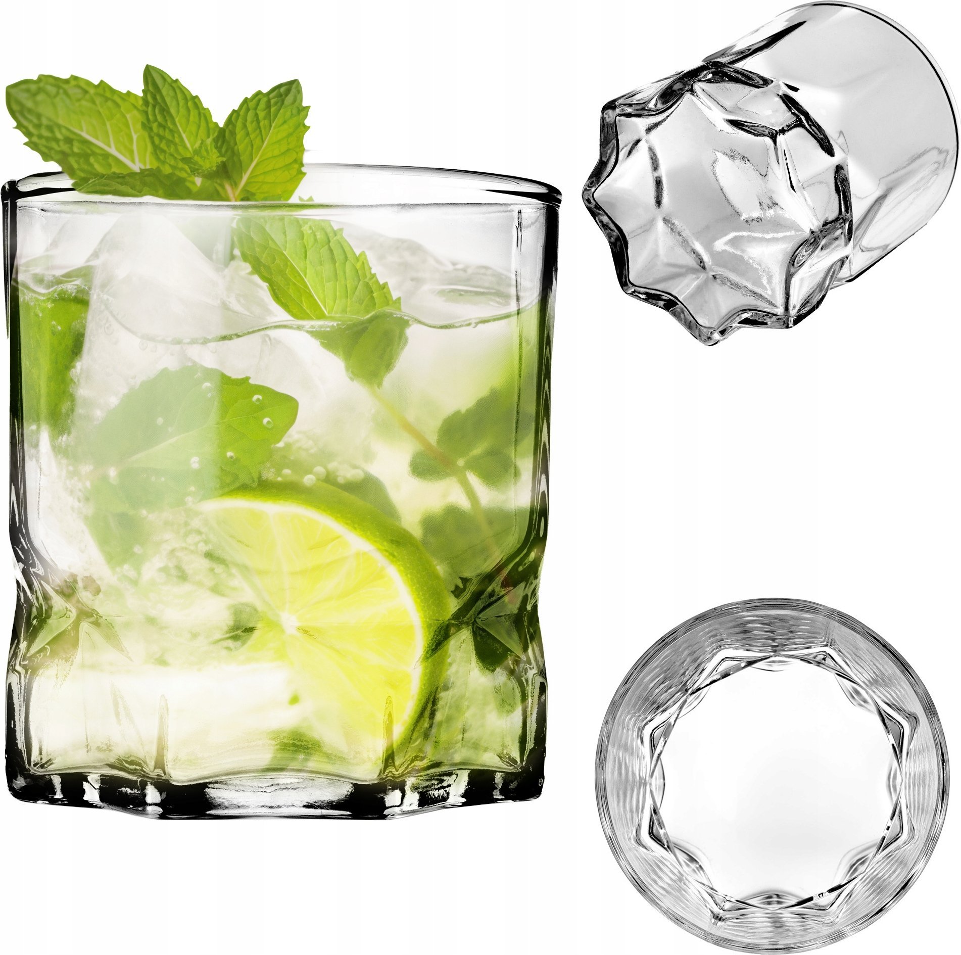 Szklanka Do Whisky Napojów Zimnych Drinków Wody 320ml Na Prezent Niska