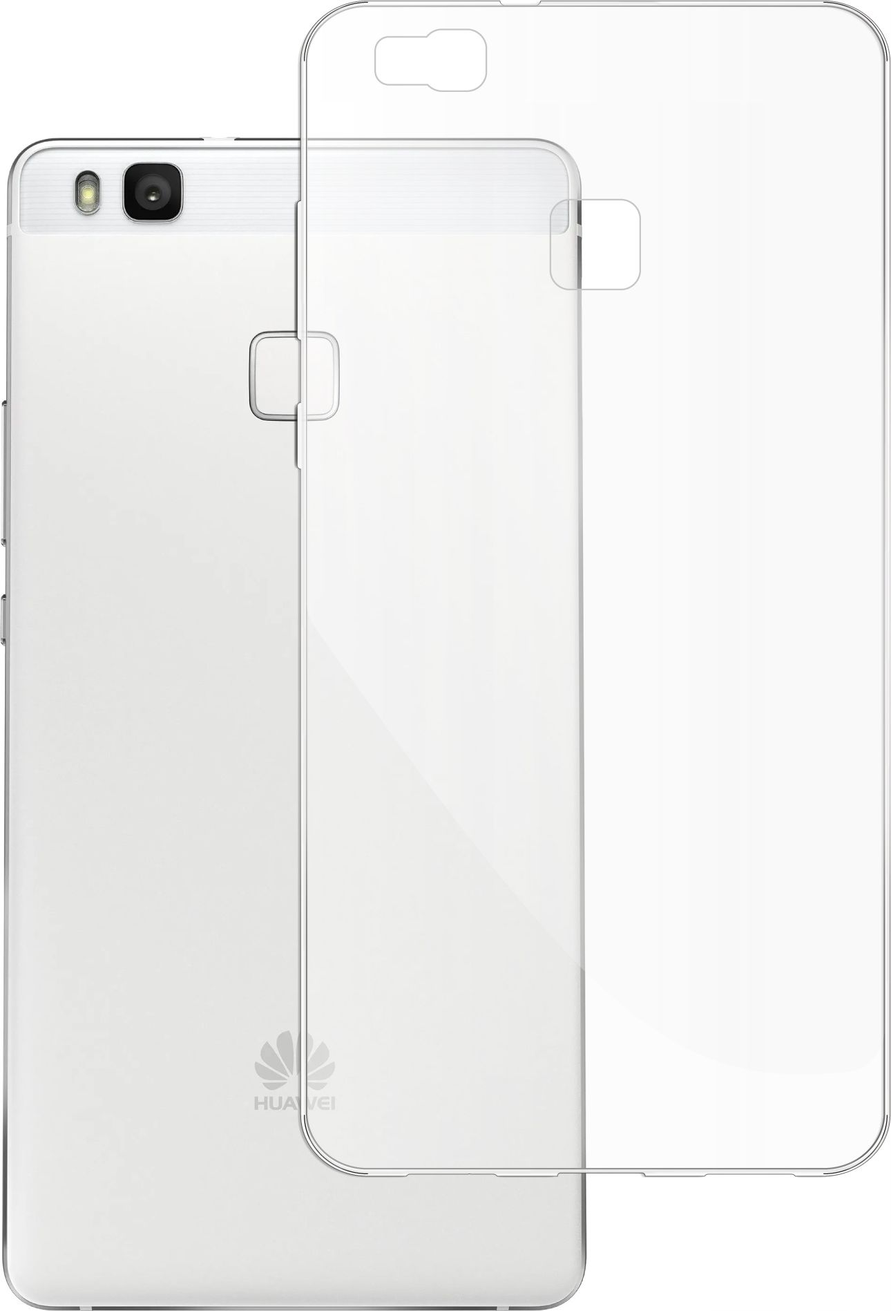 etumi Etui Do Huawei P9 Lite Gumowe Slim Clear View Pokrowiec Ochronny / Futerał Obudowa / Ochrona Clear Cover Bezbarwne Slim Case0200