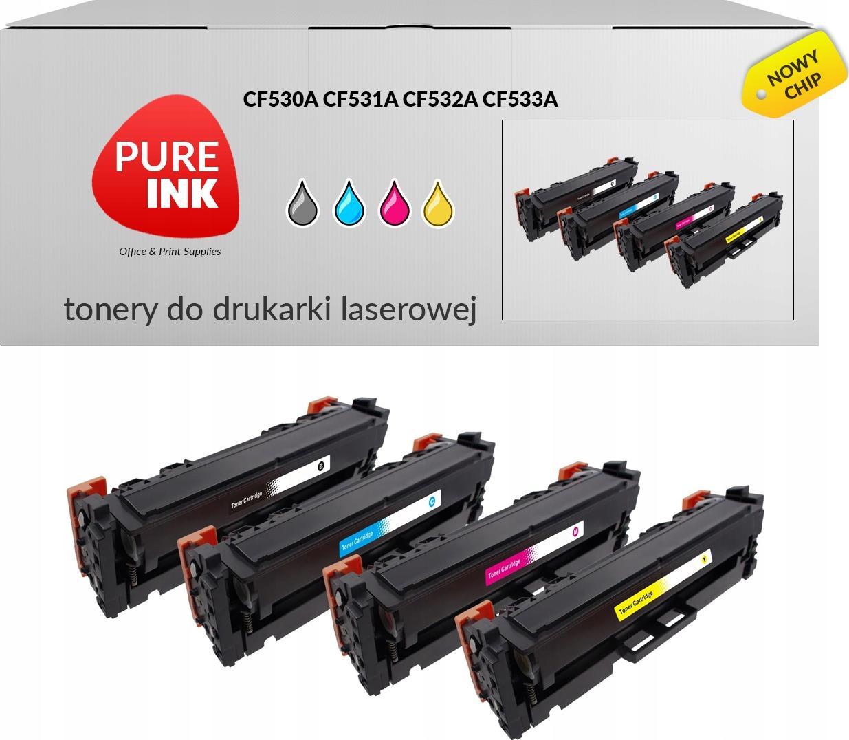 Toner Pureink Zestaw CMYK Zamiennik HP205A