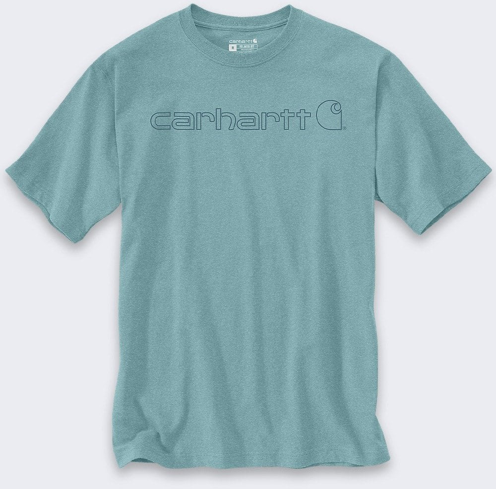Koszulka Carhartt Dearborn Relaxed Logo SummerBlue
