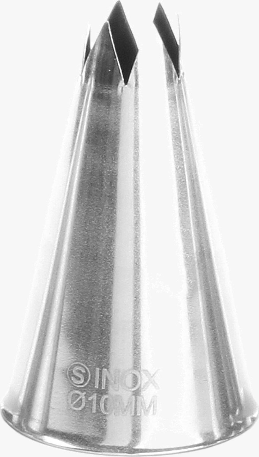 Hendi Końcówka tylka gwiazdka do rękawów worków cukierniczych stalowa śr. 10mm - HENDI 551394 Końcówka tylka gwiazdka do rękawów worków cukierniczych