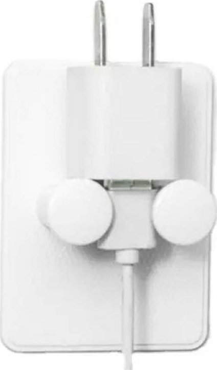 WIESZAK ŚCIENNY Podwójny Uchwyt Łazienkowy 5,5x7,5cm biały AG807A