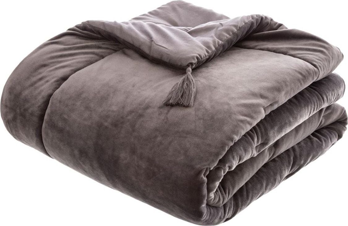 Atmosphera Szara narzuta na łóżko Sonia Grey 80x180 cm