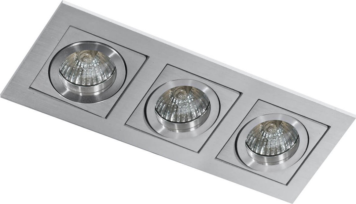 Azzardo Lampa wpuszczana PACO 3 aluminium (AZ 0801 | GM2301-ALU) - AZZARDO