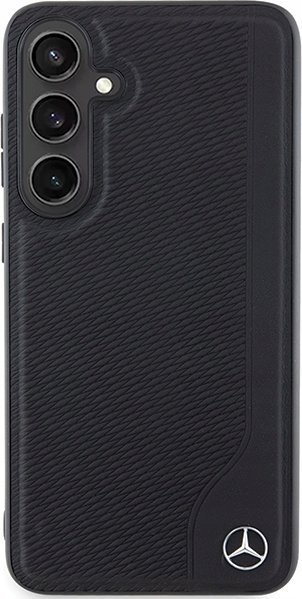 Mercedes Mercedes MEHMS24S23RBGVK S24 S921 czarny/black hardcase Leather Debossed Line MagSafe