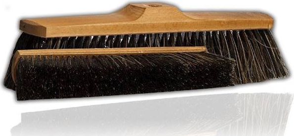 Crawtico CRAWTICO ZAMIATACZ SZCZOTKA 30CM DREWNIANA WŁOS MIESZANY