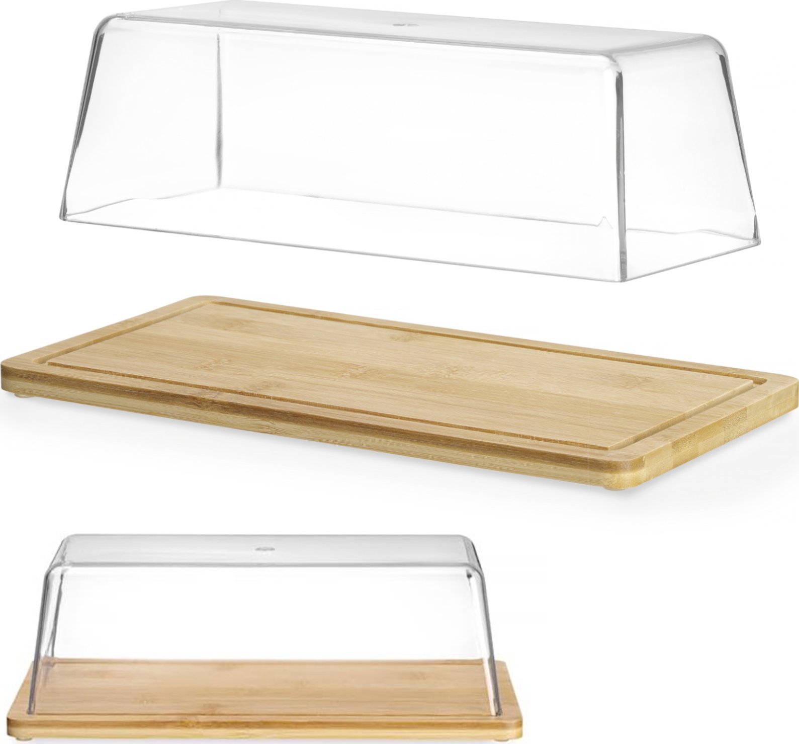 Hendi Taca ekspozycyjna bambusowa do bufetu z pokrywą 320 x 160 x 110 mm - Hendi 523841 Taca ekspozycyjna bambusowa do bufetu z pokrywą 320 x 160 x 11