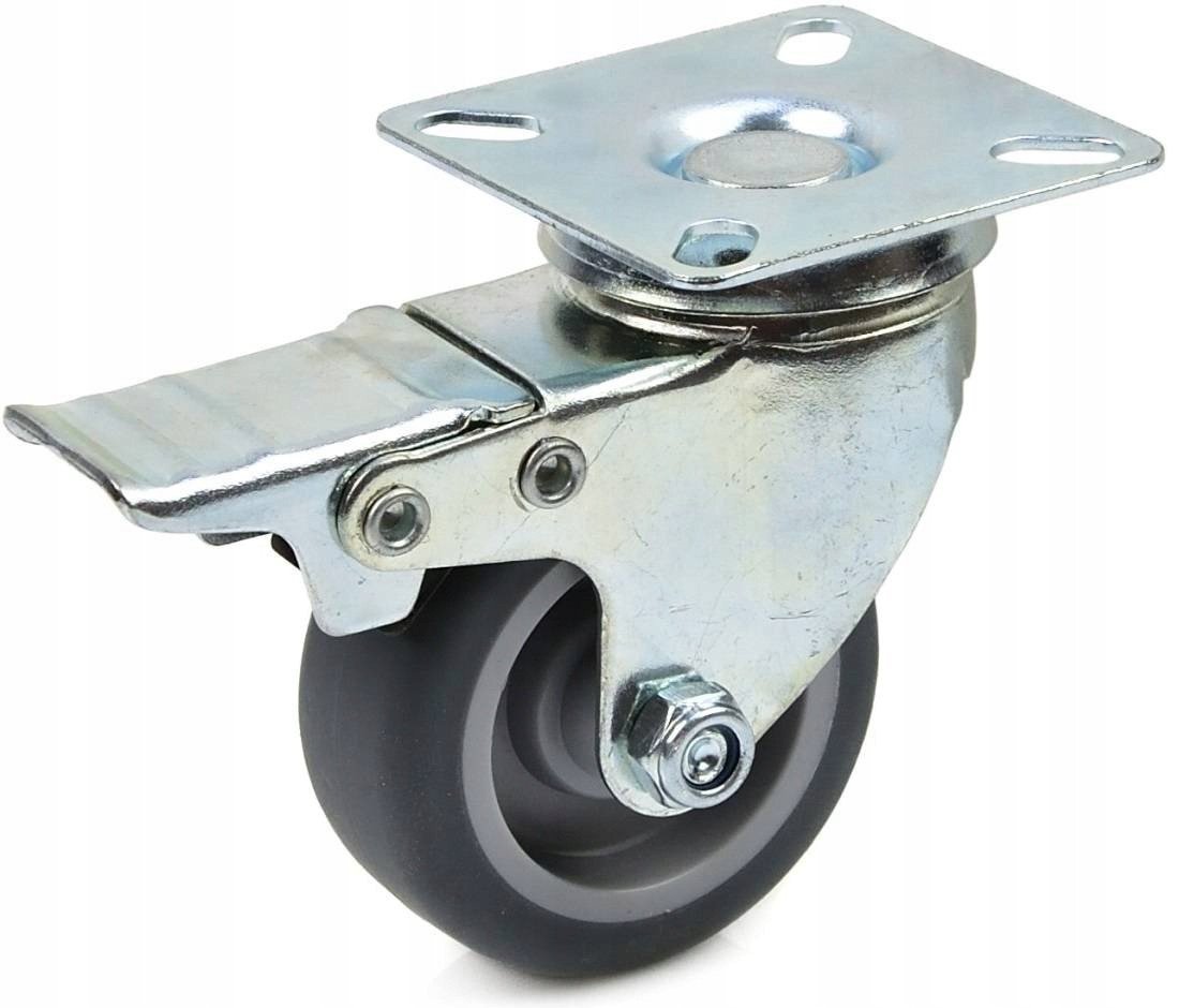 Koło obrotowe z hamulcem 50mm PP/TPR (200)