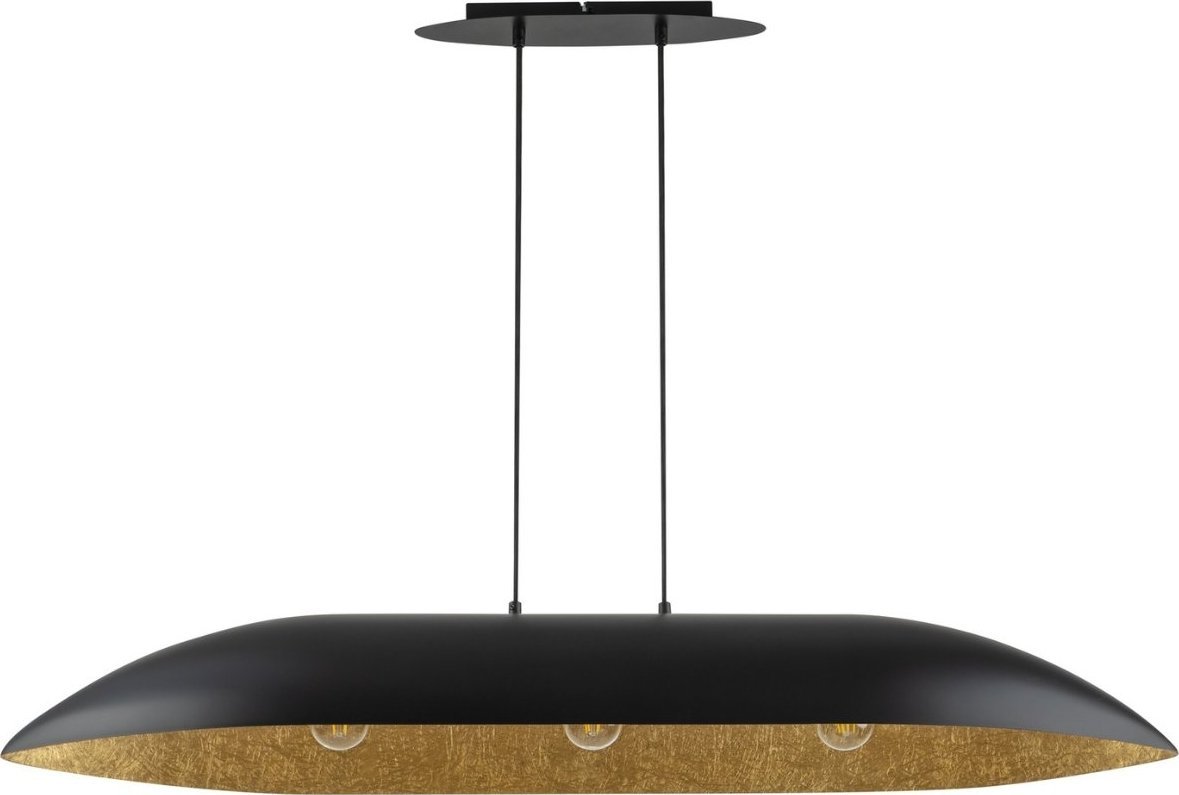 Lampa wisząca Sigma Lampa wisząca Gondola L 40632 Sigma do jadalni z żywicy czarna złota