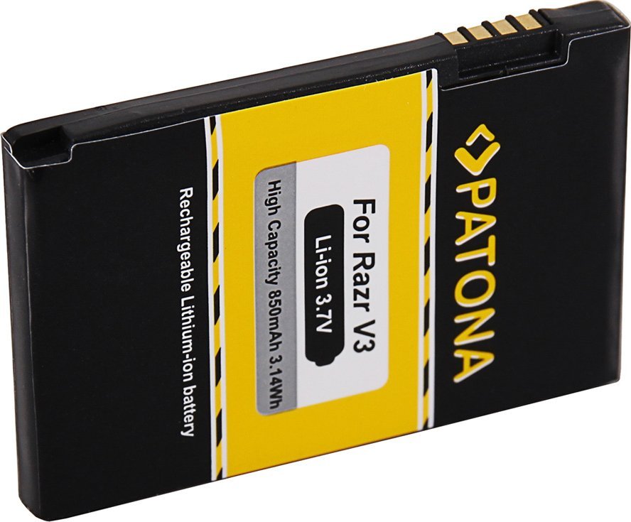 Bateria PATONA do Motorola Razr V3 / 850mAh / 3,7V / Li ION