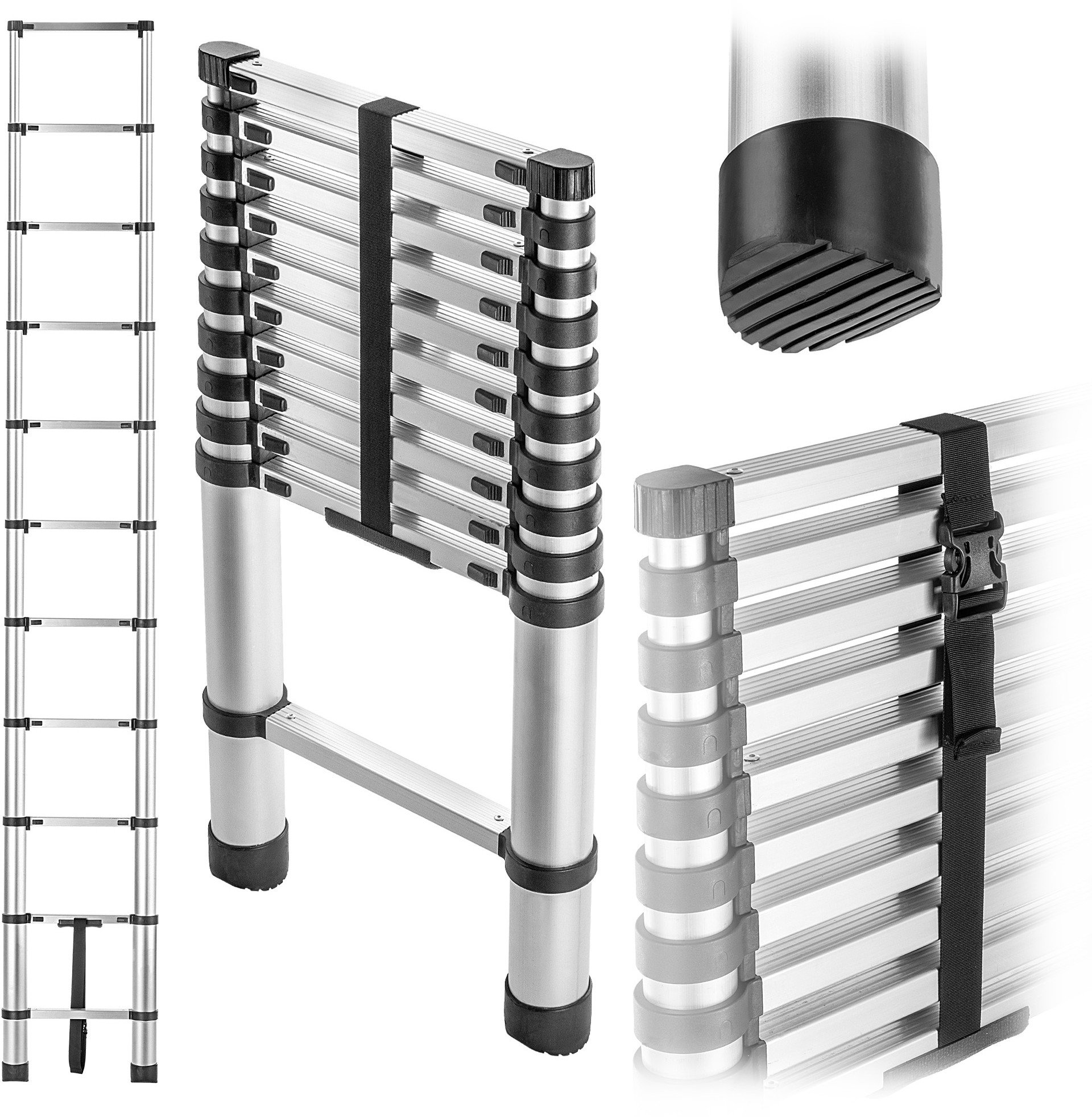 KADAX Drabina alu teleskopowa HOME 3.2m 11szczebli