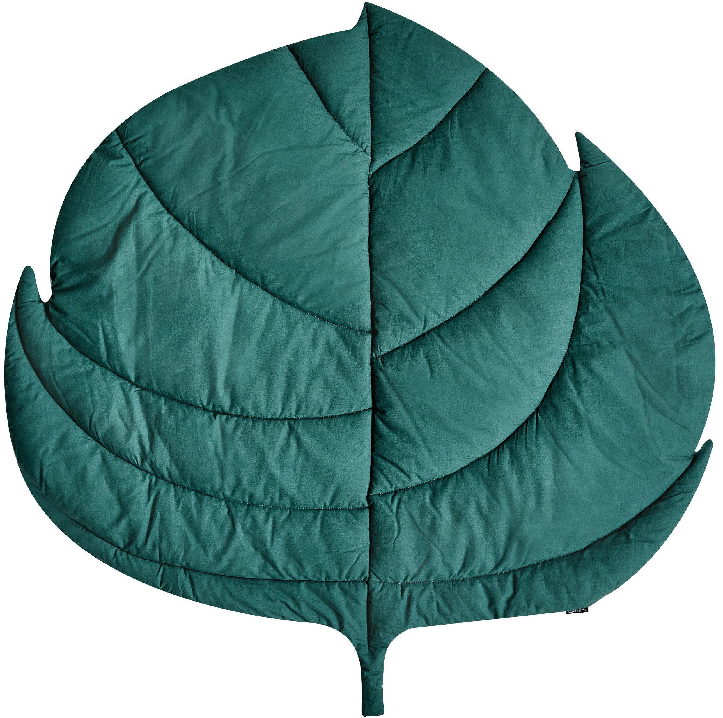 Beliani Mata do zabawy liść 110 x 110 cm zielony OLIMP