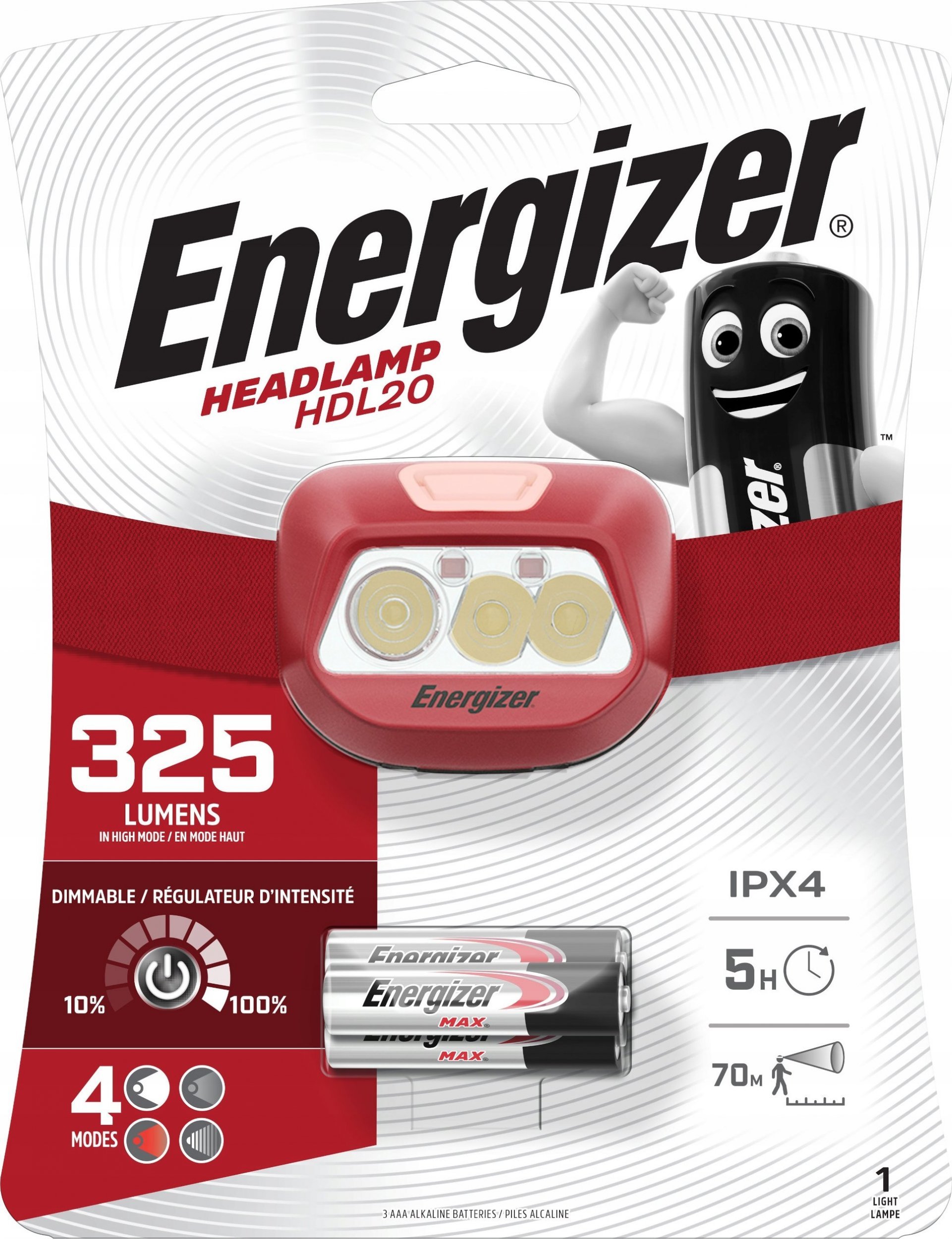 Latarka Energizer LATARKA ENERGIZER HEADLIGHT HDL20 3AAA 325 lm