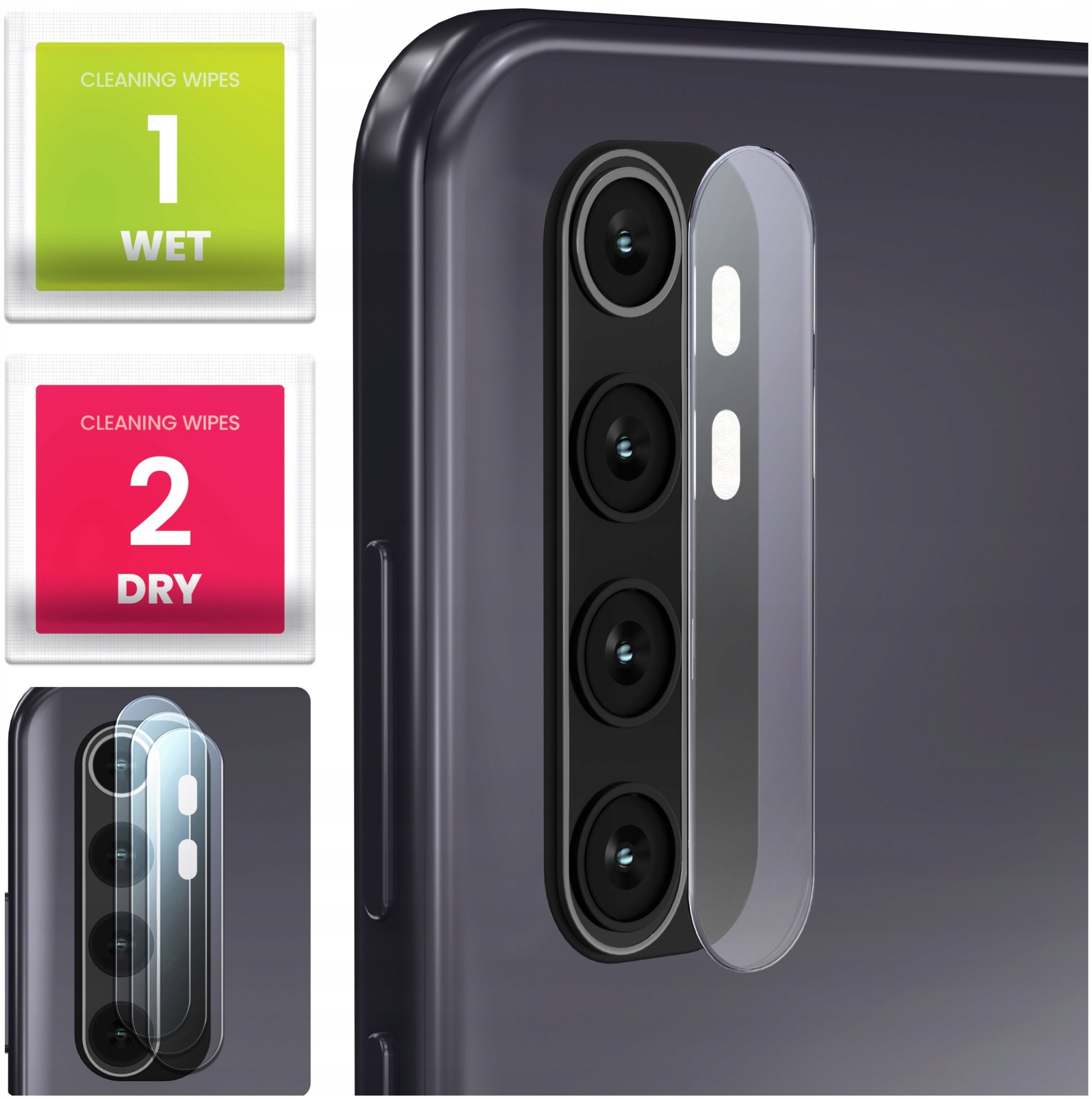 3-PAK Szkło Na Aparat Do Xiaomi Mi Note 10 Lite (Hartowane, Na Obiektyw)