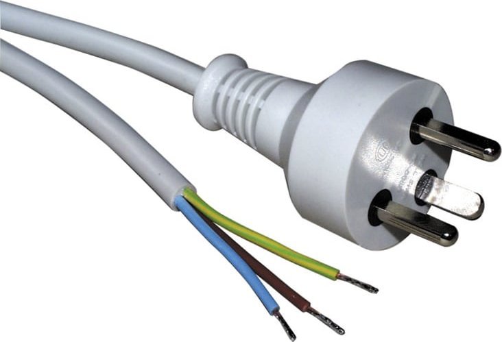 Kabel zasilający Roline ROLINE 30.16.9037 kabel zasilające Biały 6 m DK-EDB