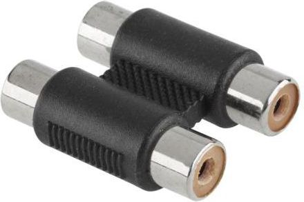 Adapter AV RCA (Cinch) x2 - RCA (Cinch) x2 czarny (ZLA0317)