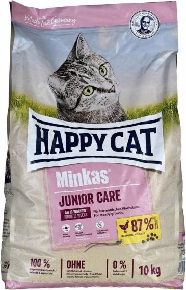 Happy Cat Minkas Junior Care z drobiem 10 kg