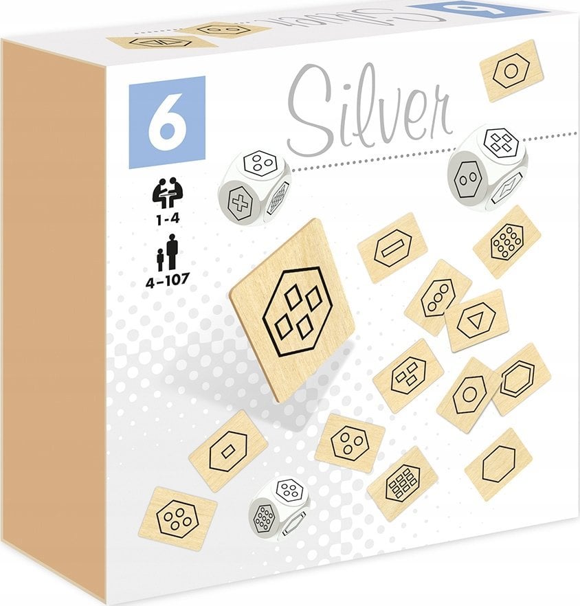 Kostki z piktogramami 6 Silver 28768