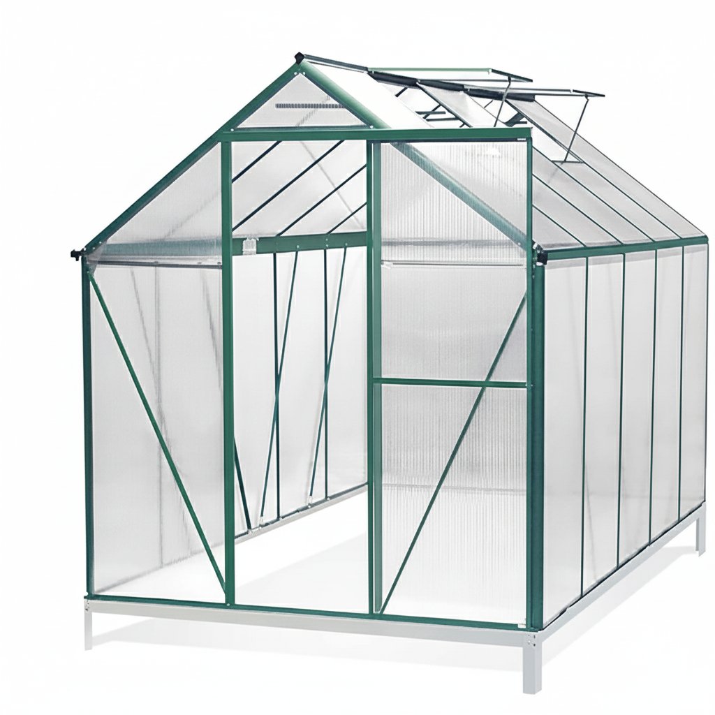 SZKLARNIA OGRODOWA Z POLIWĘGLANU 308x187x210 CM PREMIUM
