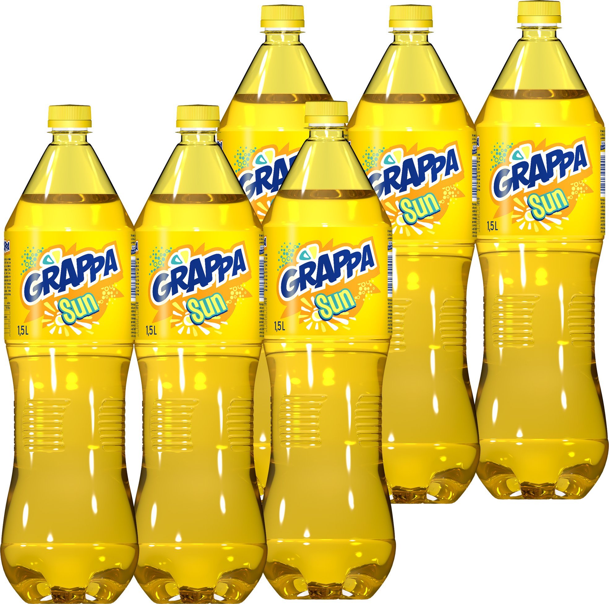 Grappa Grappa Sun Napój gazowany o smaku ananasowym 1,5 l x 6 sztuk