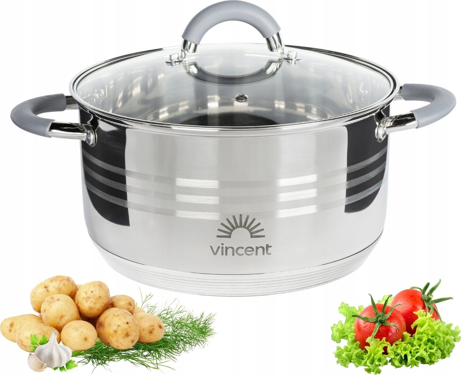 Topfann GARNEK ZE STALI NIERDZEWNEJ 16CM INDUKCJA GAZ MAŁY GARNEK NIERDZEWNY 1,6L