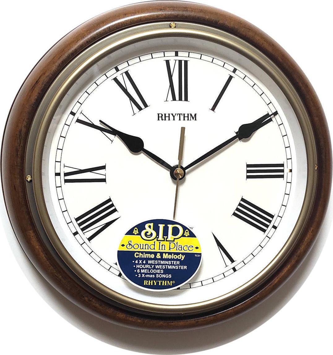 RHYTHM Zegar ścienny Rhythm CMH723CR06 27 cm kuranty