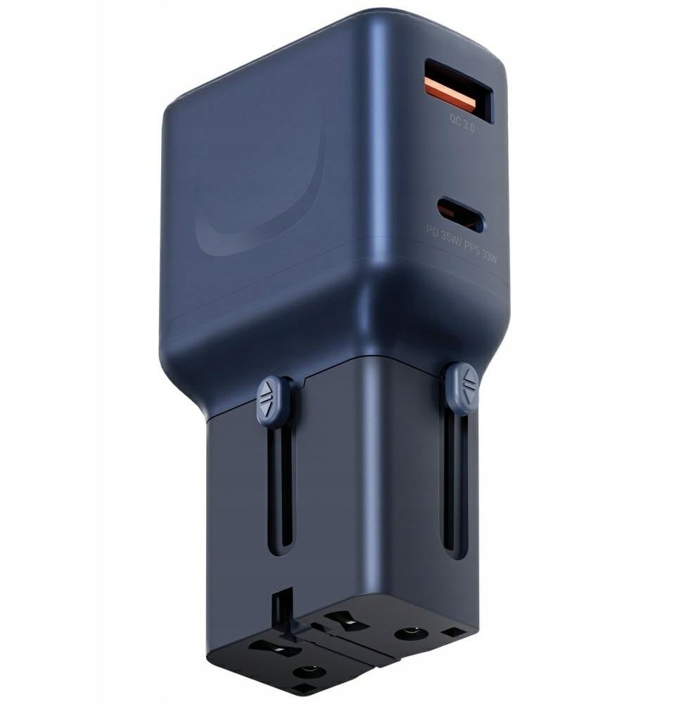Ładowarka Energea Ładowarka sieciowa TravelGo Adapter 35 USB-A/USB-C 35W niebieski