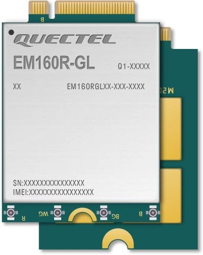 Quectel EM160R-GL - Drahtloses Mobilfunkmodem - 4G LTE Advanced - M.2 Card - 1 Gbps