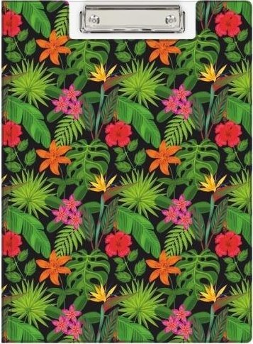 Klip A4 teczka z nadrukiem flowers