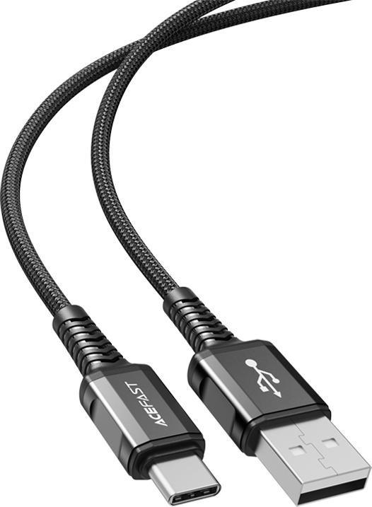 Kabel USB Acefast USB-A - USB-C 1.2 m Czarny (6974316280545)