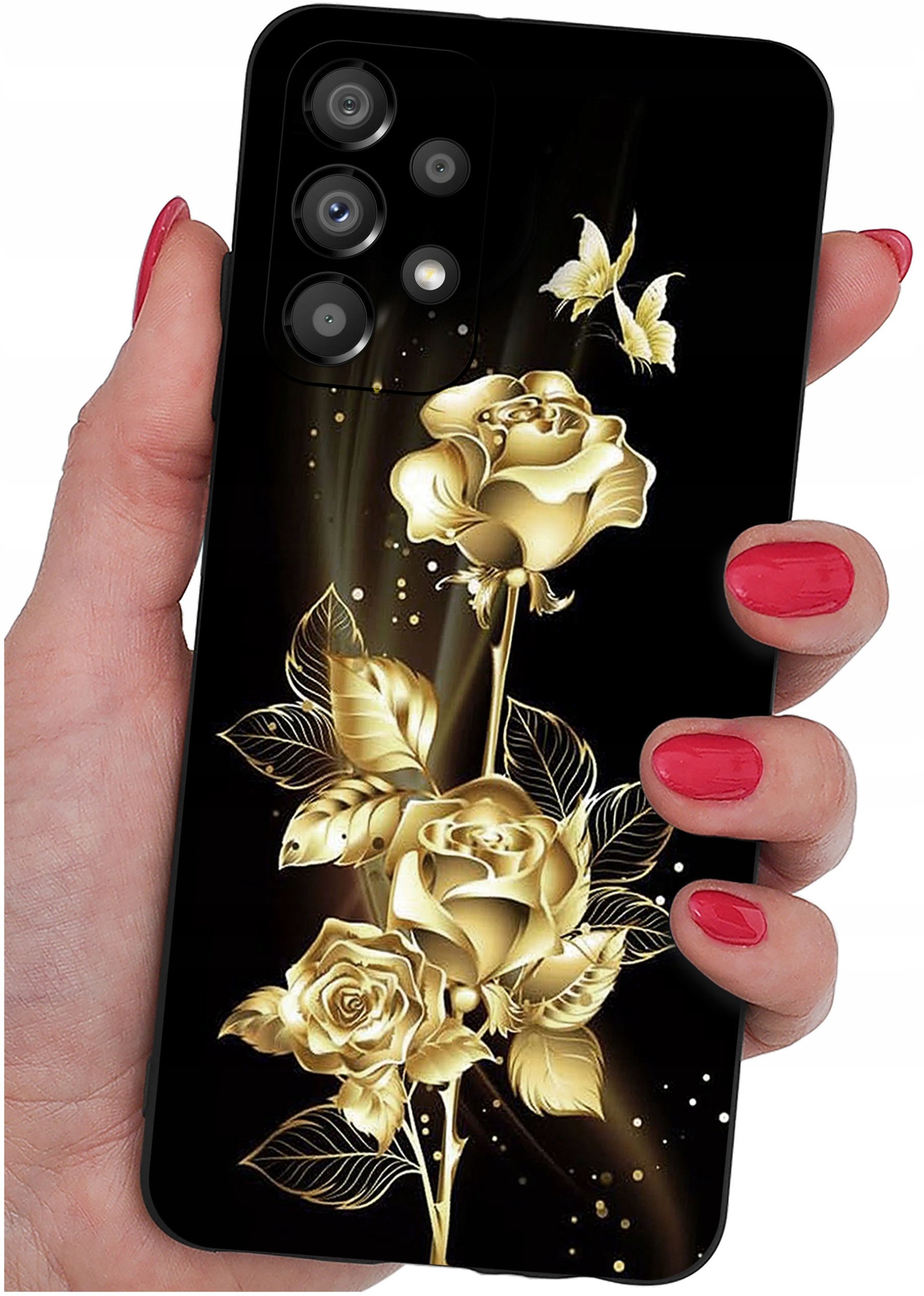 krainaGSM Etui do Samsung Galaxy A33 5G WZORY SILIKONOWE MATT CASE + SZKŁO 9H