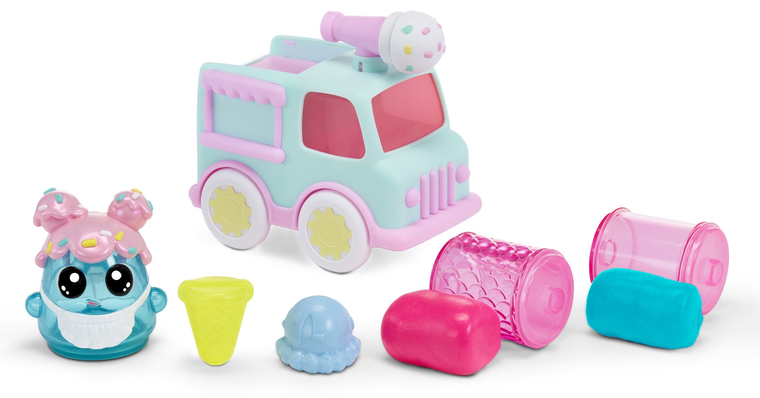 MGA DohKins Ice Cream Truck Zestaw do zabawy z masy plastycznej 192 g Wielobarwny