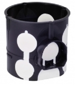 Simet Puszka podtynkowa E107-2K 60mm głęboka z membranami czarna - 83107007