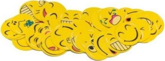 BREWIS Naklejki z pianki uśmiechy 40szt