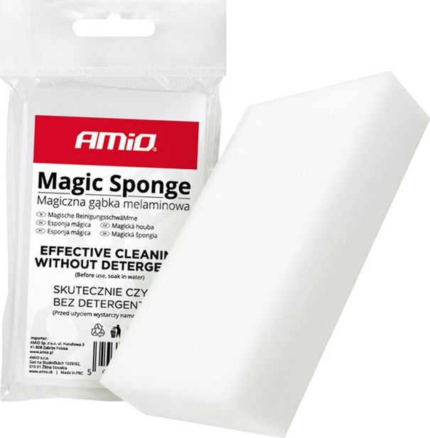AMiO Magiczna gąbka melaminowa do twardych powierzchni AMiO MS-01