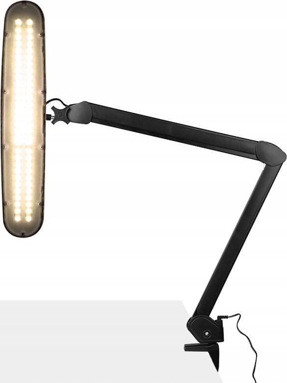 Activeshop Lampa warsztatowa led Elegante 801-tl z imadełkiem reg. natężenie i barwa światła black