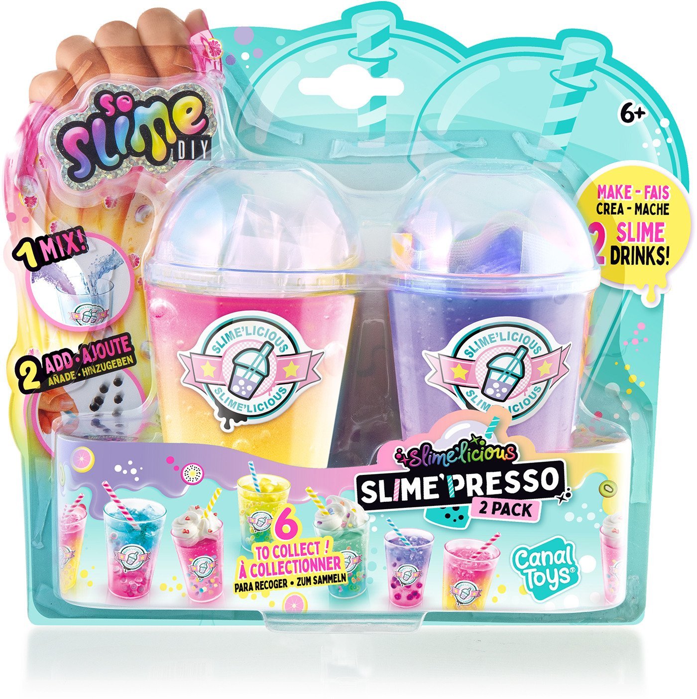SO SLIME Slime’Presso 2 pack assorteret