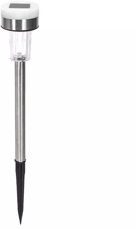 Lampka ogrodowa solarna LED ze stali nierdzewnej Zimna