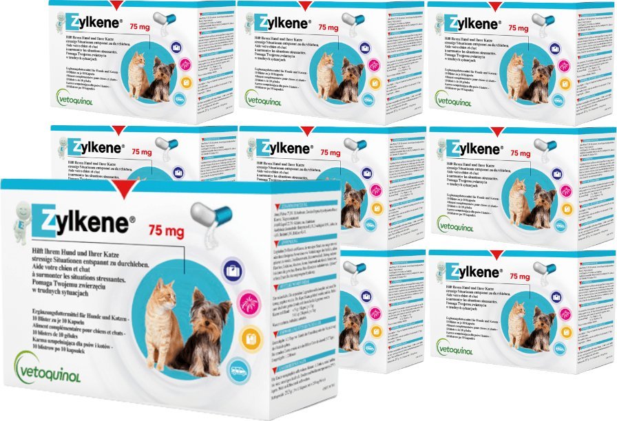 Triton VETOQUINOL Zylkene 75mg Dla Kotów I Psów Niewielkich Rozmiarów Na Uspokojenie 100tab.