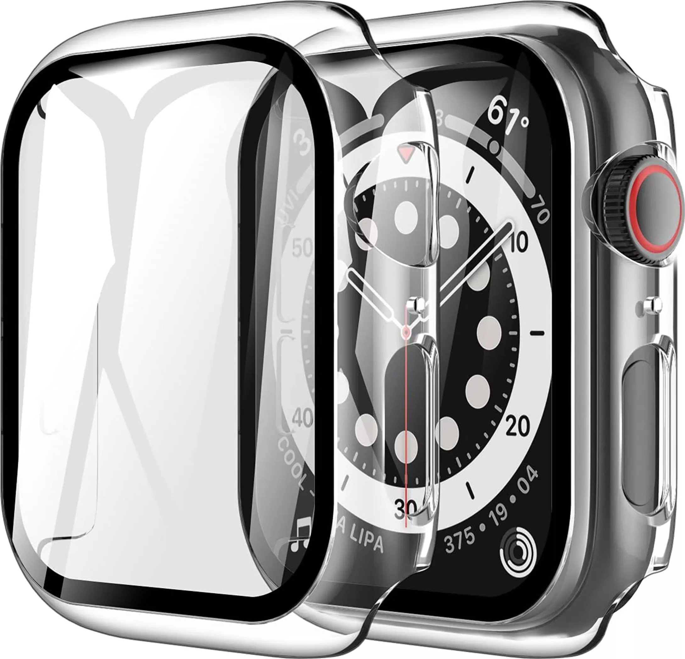 Alogy Ochronna obudowa ze szkłem Protector Case 2w1 nakładka etui do Apple Watch 10 42mm Przezroczysty