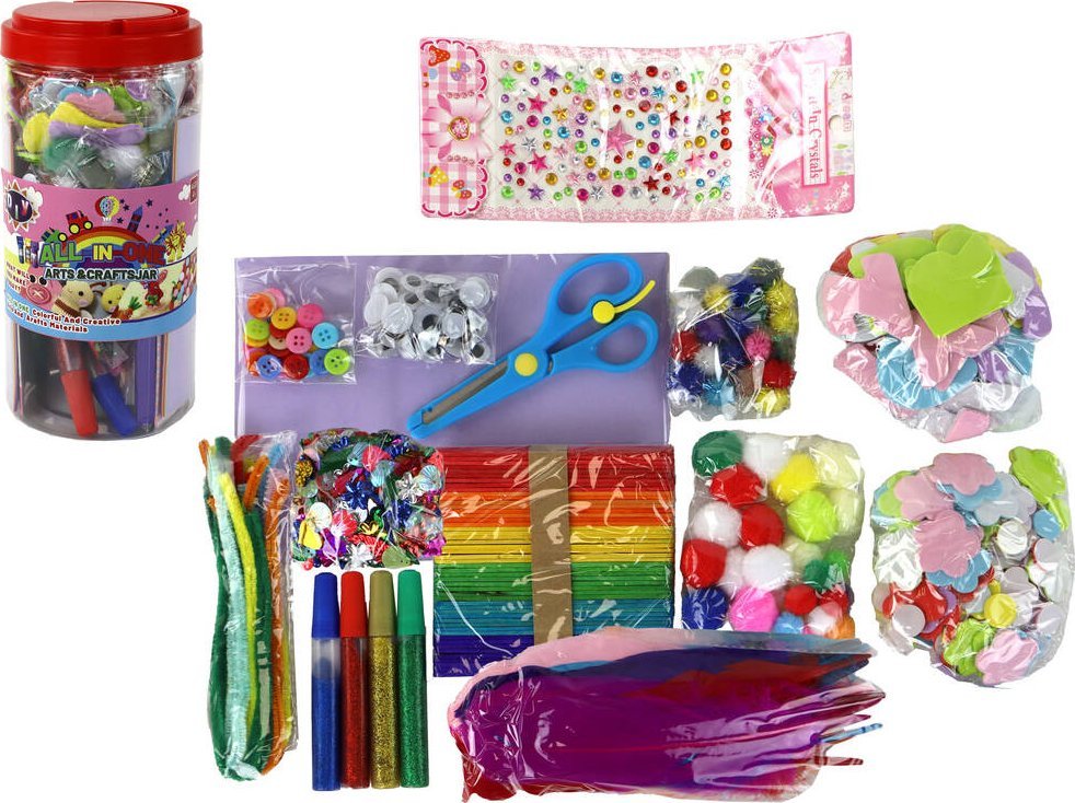 LeanToys Zestaw Artystyczny Kreatywny Plastyczny W Słoiku DIY