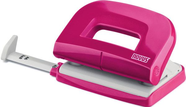 Dziurkacz Novus 10 kartek Różowy (025-0600 NO)